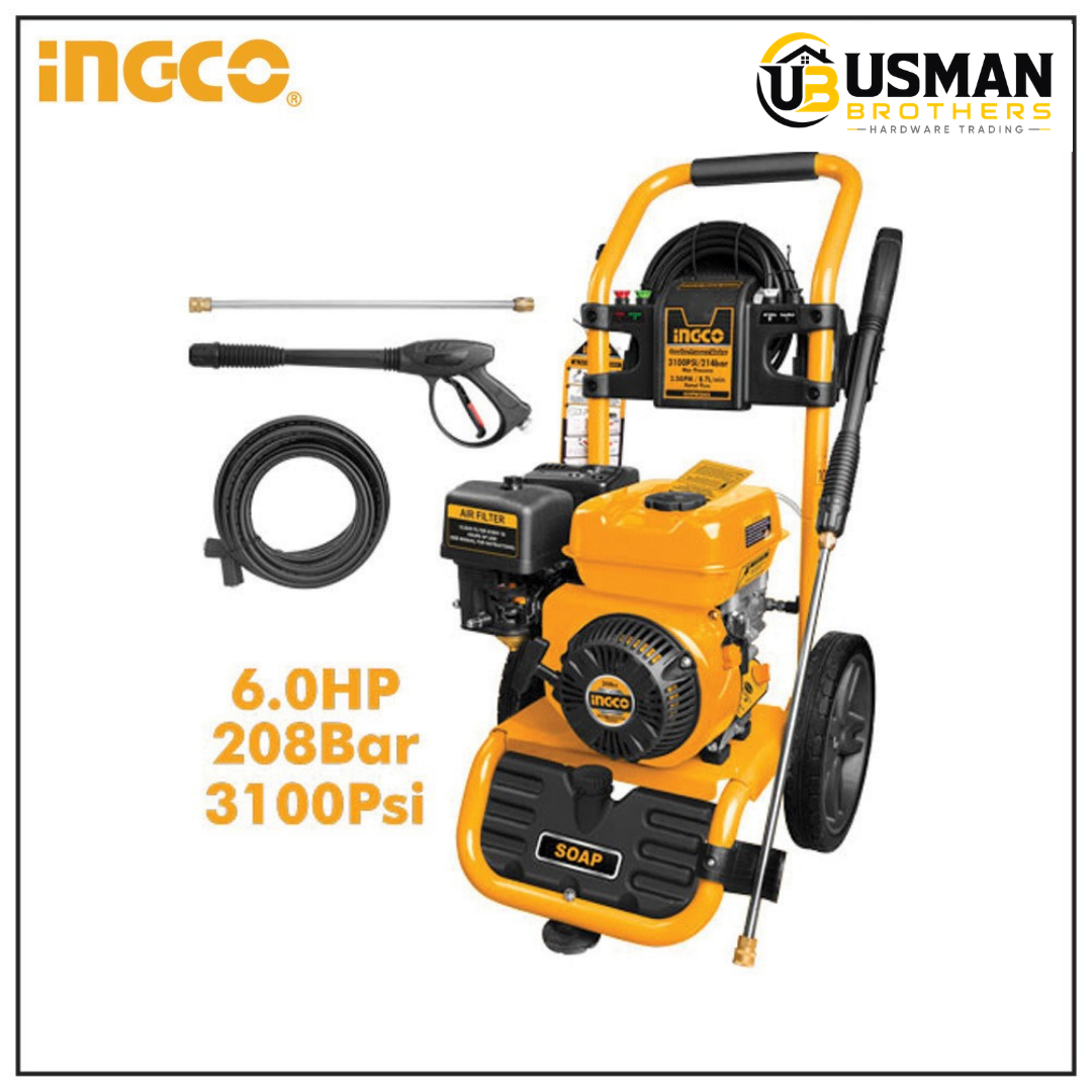 INGCO Gasoline Pressure Washer – GHPW2003 | Usman Brothers