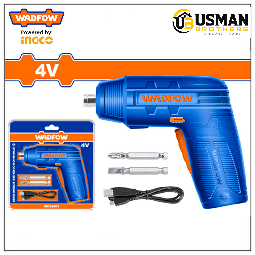Wadfow Lithium-Ion Cordless Screwdriver – WCV4401 | Usman Brothers