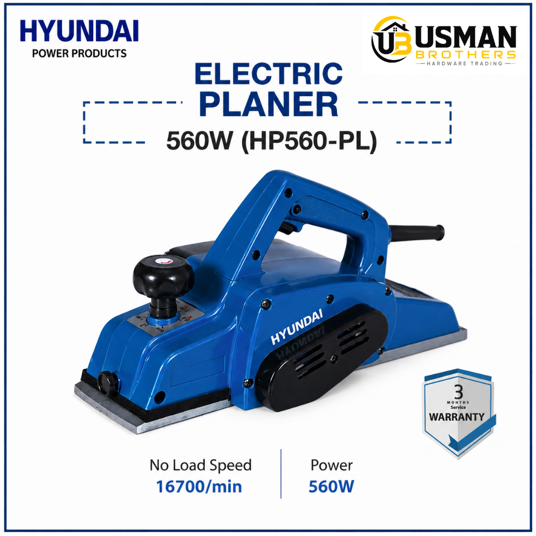 Hyundai 560W Electric Planer – HP560-PL | Usman Brothers