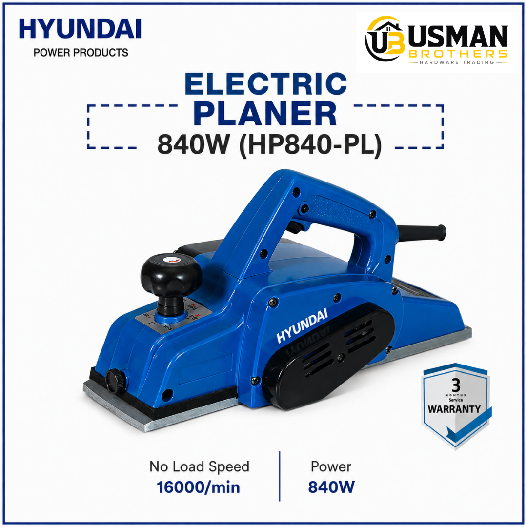 Hyundai 840W Electric Planer – HP840-PL | Usman Brothers