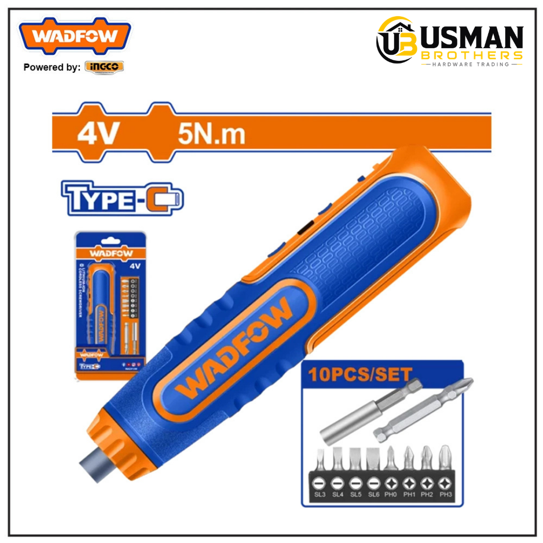 Wadfow Cordless Screwdriver – WCV4435 | Usman Brothers