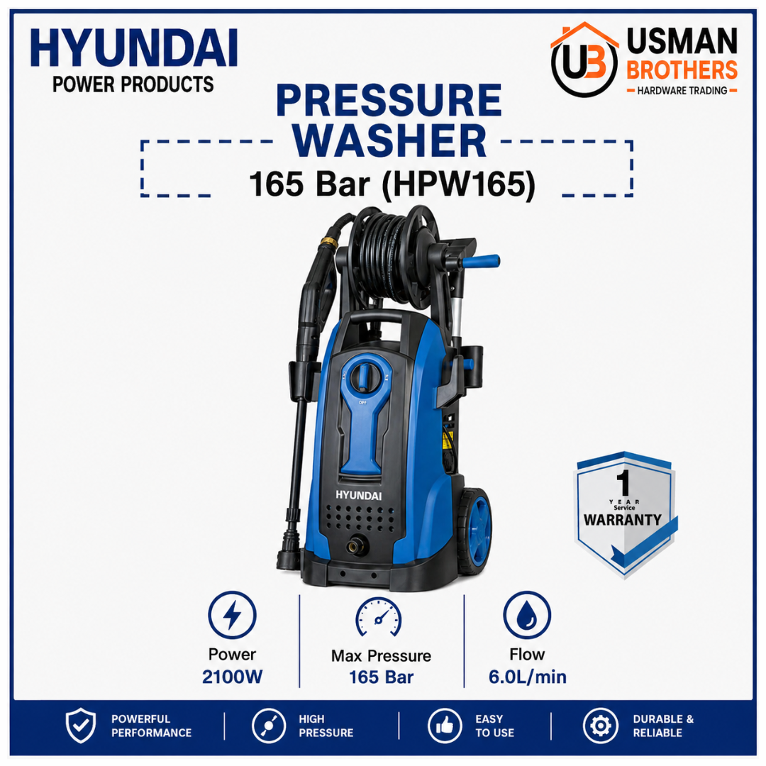 Hyundai 165 Bar Pressure Washer – HPW165 | Usman Brothers