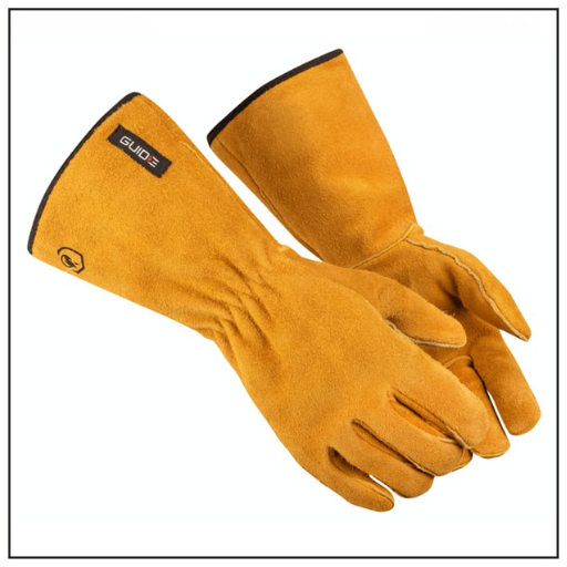 Leather Welding Safety Gloves | Heat Resistant Long Cuff Industrial Gloves | Usman Brothers