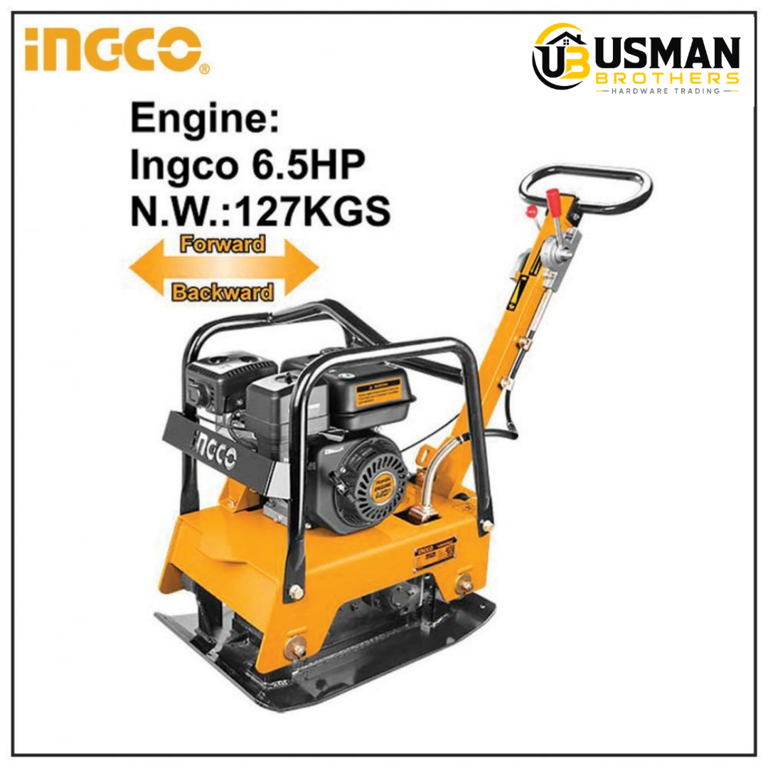 INGCO Gasoline Reversible Plate Compactor – GCP125-2 | Usman Brothers