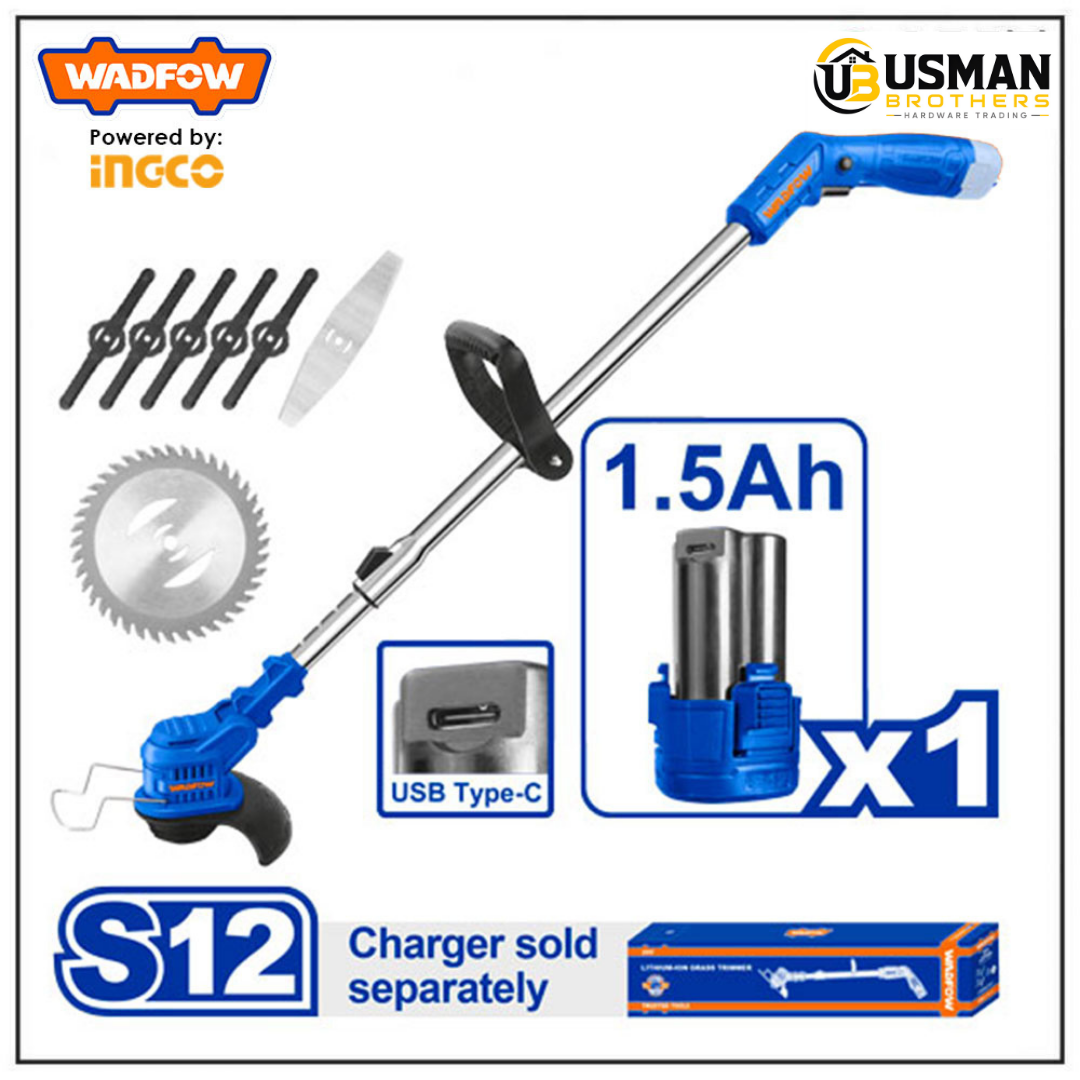 Wadfow Lithium-Ion Grass Trimmer – WGTS512 | Usman Brothers