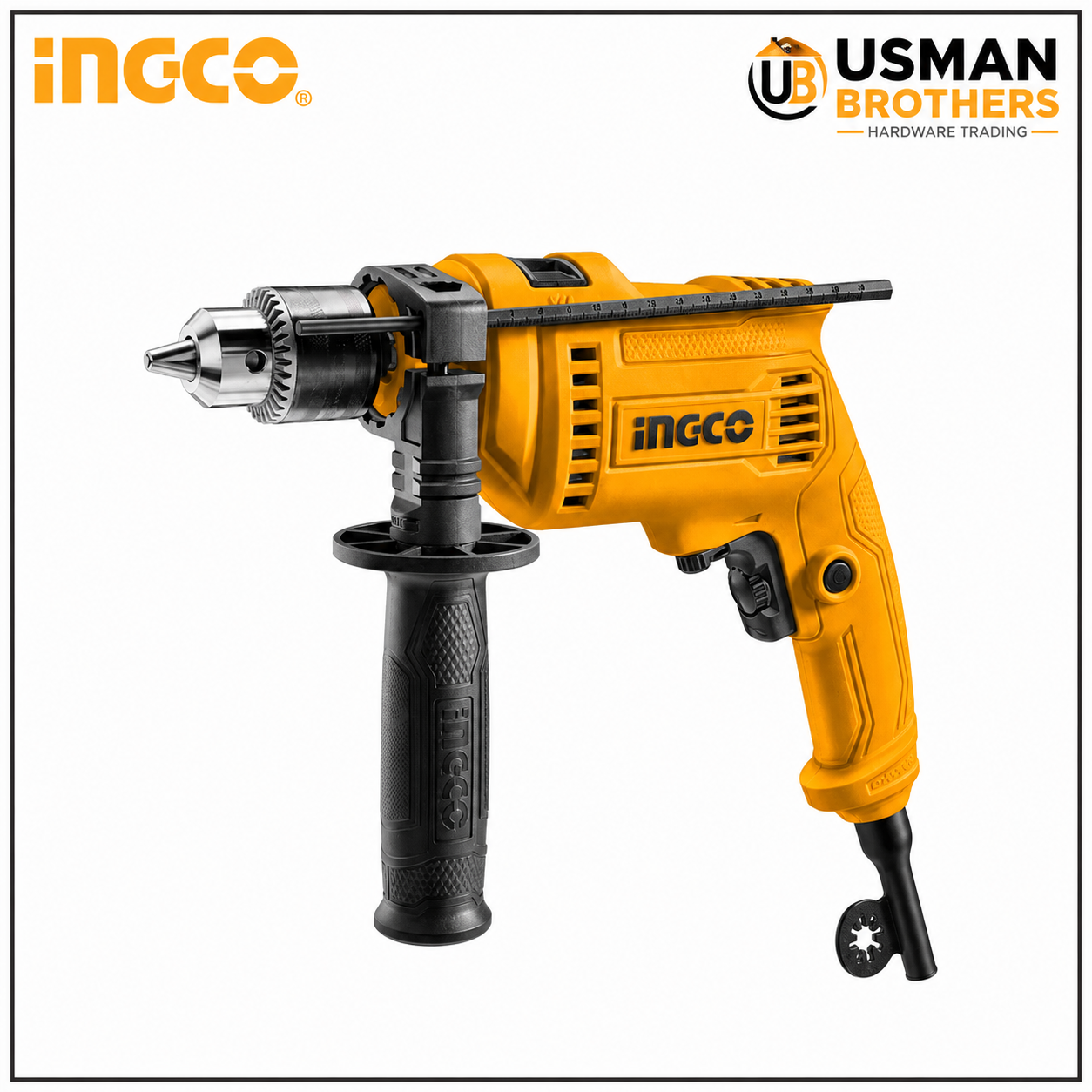 INGCO ID7108 710W Impact Drill Machine for Concrete, Wood & Metal | Usman Brothers