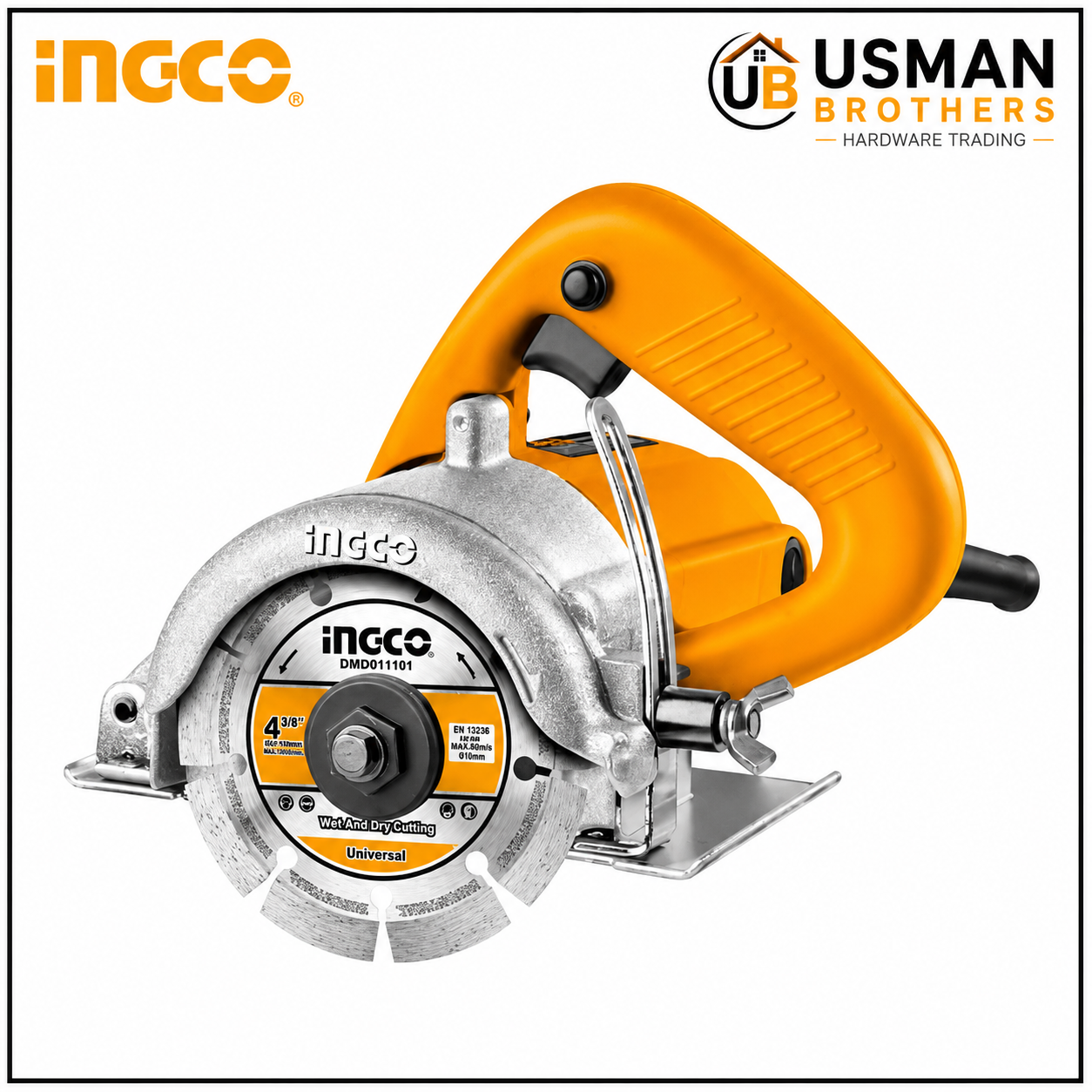 INGCO MC14008 1400W Marble Cutter 110mm Tile & Stone Cutting Machine | Usman Brothers