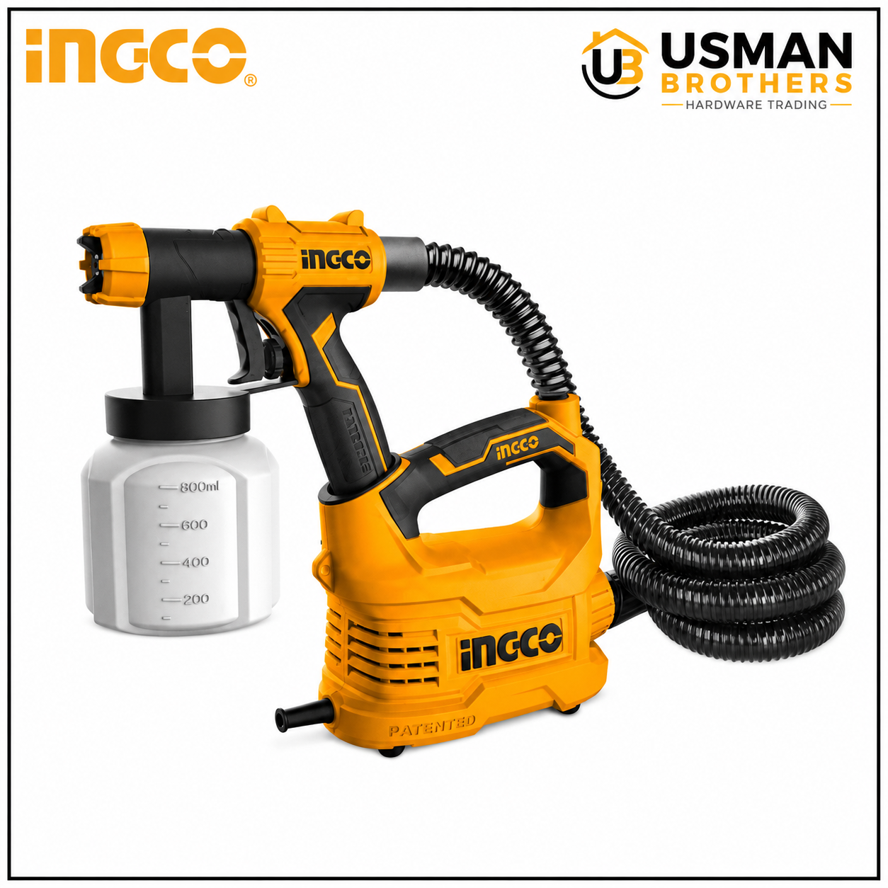 INGCO SPG5008 HVLP Floor Based Paint Spray Gun 500W Electric Paint Sprayer | Usman Brothers