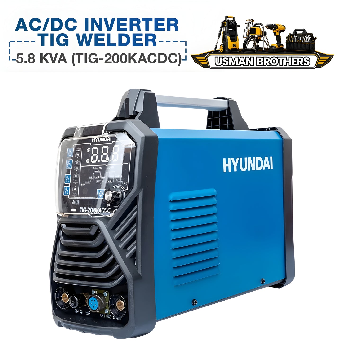 Hyundai TIG Welding Machine – TIG-200K ACDC 5.8 KVA Professional TIG Welder