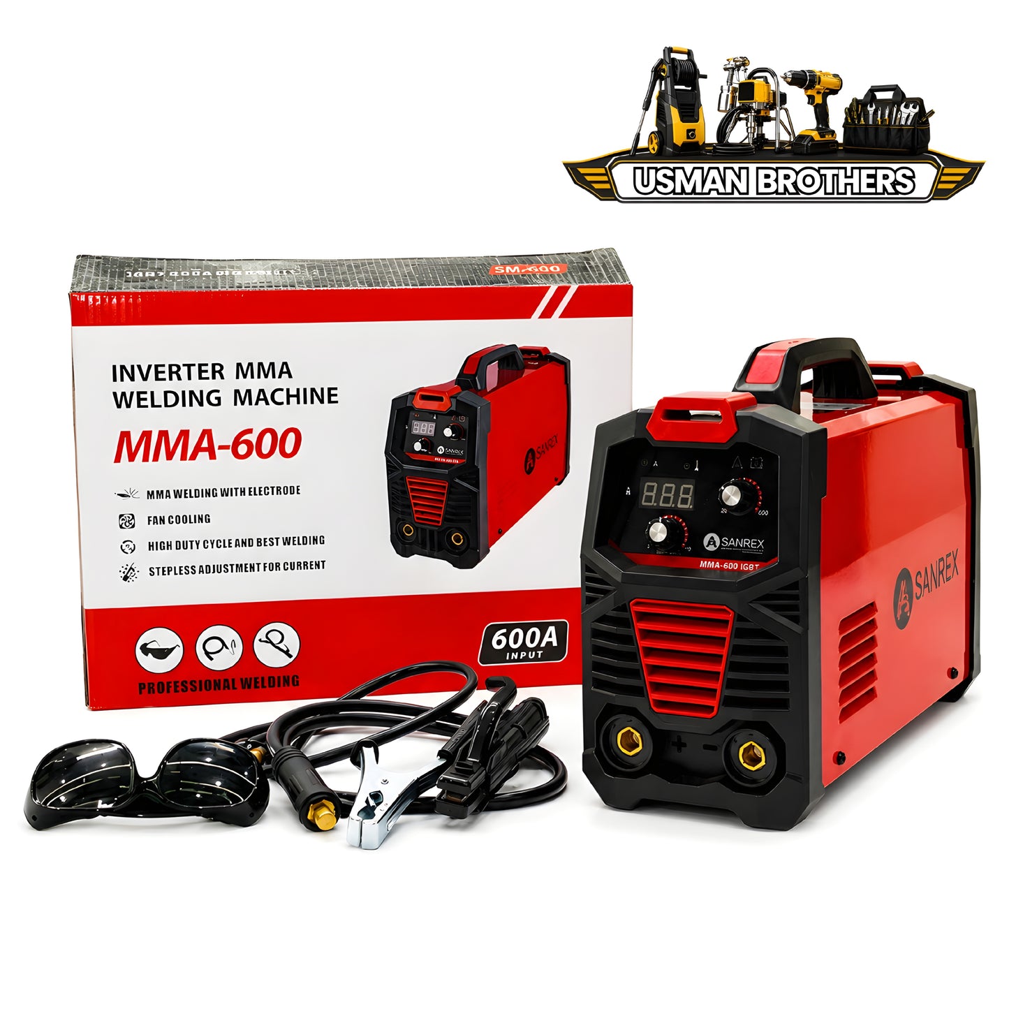 SANREX MMA-600 Amp Inverter Welding Machine – Professional Arc Welder
