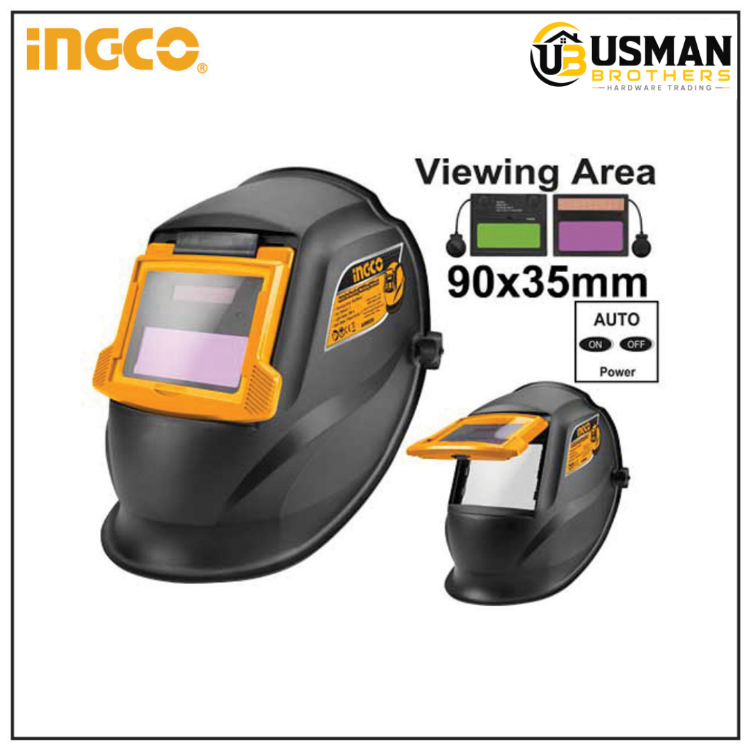 INGCO Auto Darkening Welding Helmet – AHM009 | Auto Darkening Welding Mask | Usman Brothers