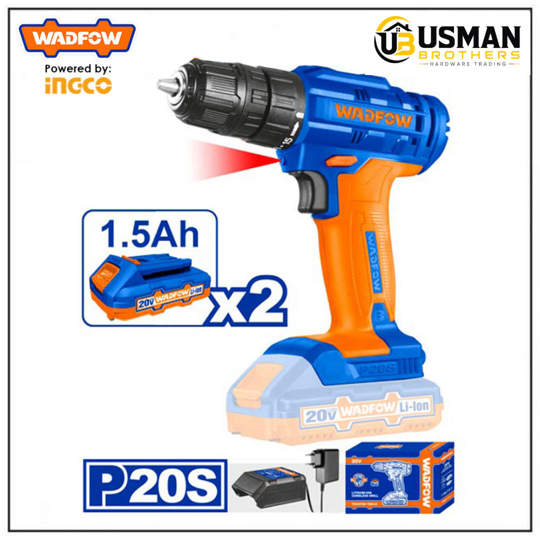 Wadfow Lithium-Ion Cordless Drill – WCDP512 | Usman Brothers