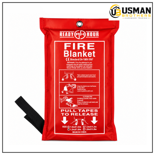 Fire Blanket | Emergency Fire Safety Blanket | Fiberglass Fire Suppression Blanket | Usman Brothers