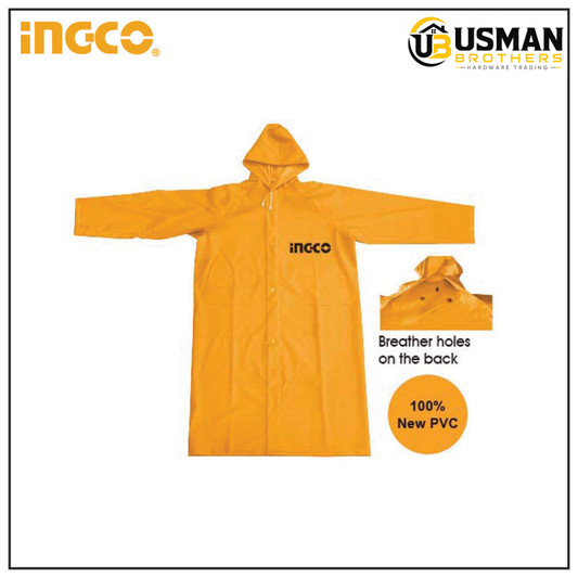 INGCO Rain Coat – HRCTL031.XXL | Waterproof Safety Raincoat | XXL Size | Usman Brothers