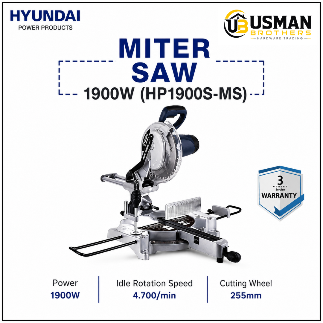 Hyundai 1900W Miter Saw – HP1900S-MS | Usman Brothers