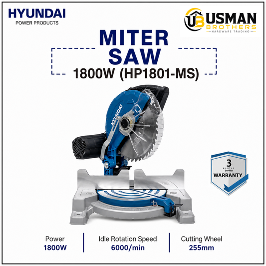 Hyundai 1800W Miter Saw – HP1801-MS | Usman Brothers