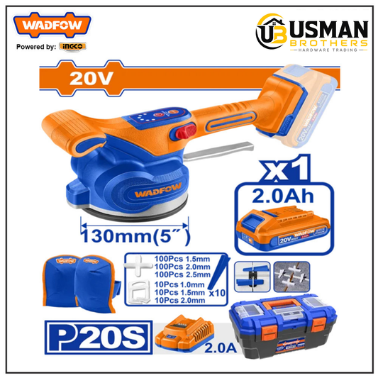 Wadfow Cordless Tile Vibration Machine – WTVM1D128 | Usman Brothers