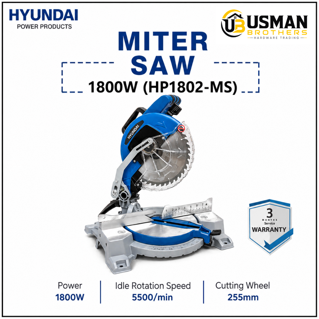 Hyundai 1800W Miter Saw – HP1802-MS | Usman Brothers