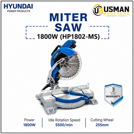 Hyundai 1800W Miter Saw – HP1802-MS | Usman Brothers