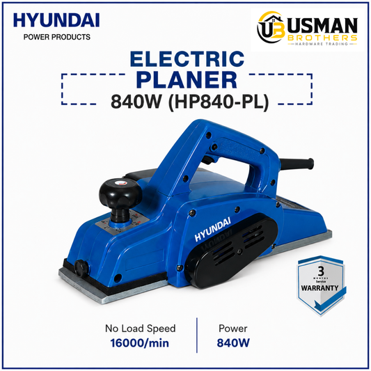 Hyundai 840W Electric Planer – HP840-PL | Usman Brothers