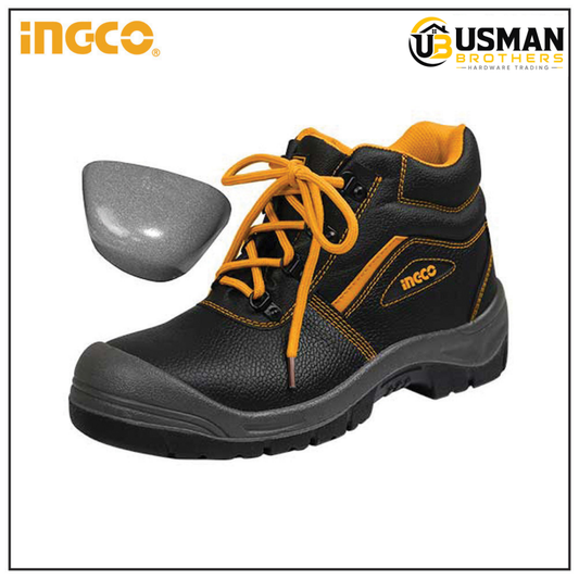 INGCO Safety Boots – SSH04SB | All Sizes Available | Steel Toe Safety Shoes | Usman Brothers