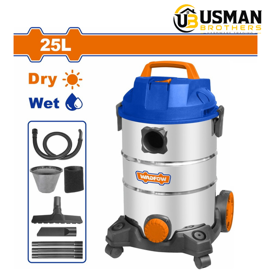 WADFOW WVR4A25 25L Wet & Dry Vacuum Cleaner.