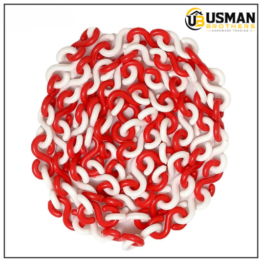 Plastic Safety Cone Chain | Traffic Cone Barrier Chain | High Visibility Safety Chain | Usman Brothers
