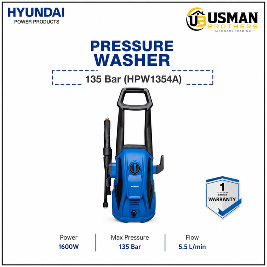 Hyundai 135 Bar Pressure Washer – HPW1354A | Usman Brothers