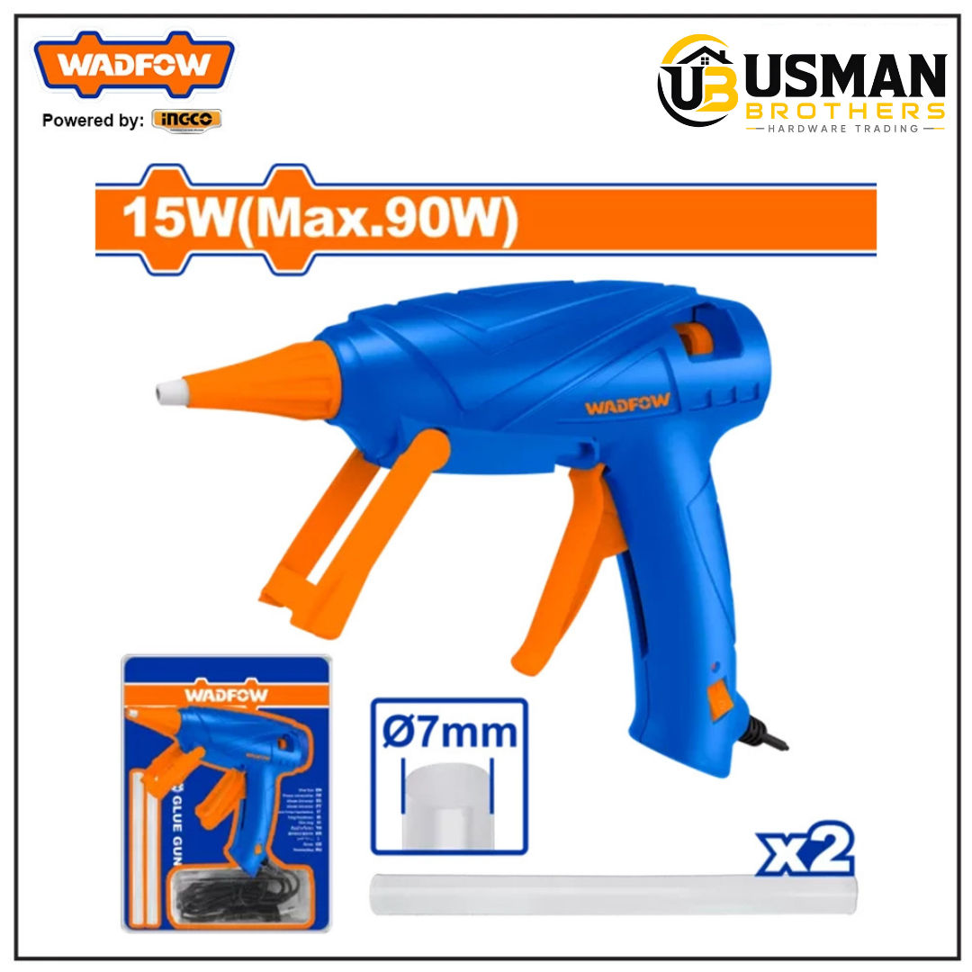 Wadfow Glue Gun 15W – WGL1604 | Hot Melt Glue Gun | Usman Brothers