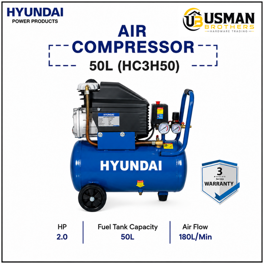 Hyundai 50L Air Compressor 2HP – HC3H50 | Usman Brothers