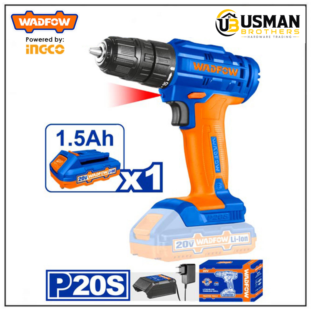 Wadfow Lithium-Ion Cordless Drill – WCDP511 | Usman Brothers