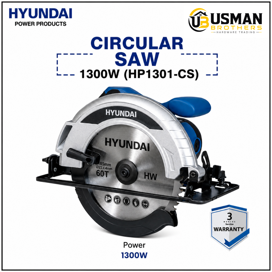 Hyundai 1300W Circular Saw – HP1301-CS | Usman Brothers