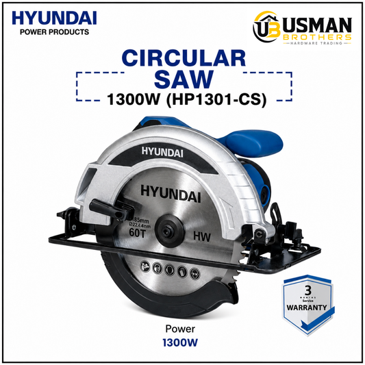 Hyundai 1300W Circular Saw – HP1301-CS | Usman Brothers