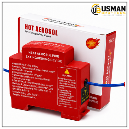 Heat Activated Aerosol Fire Extinguishing Device for Electrical Panels & Electric Boxes | Automatic Fire Suppression | Usman Brothers