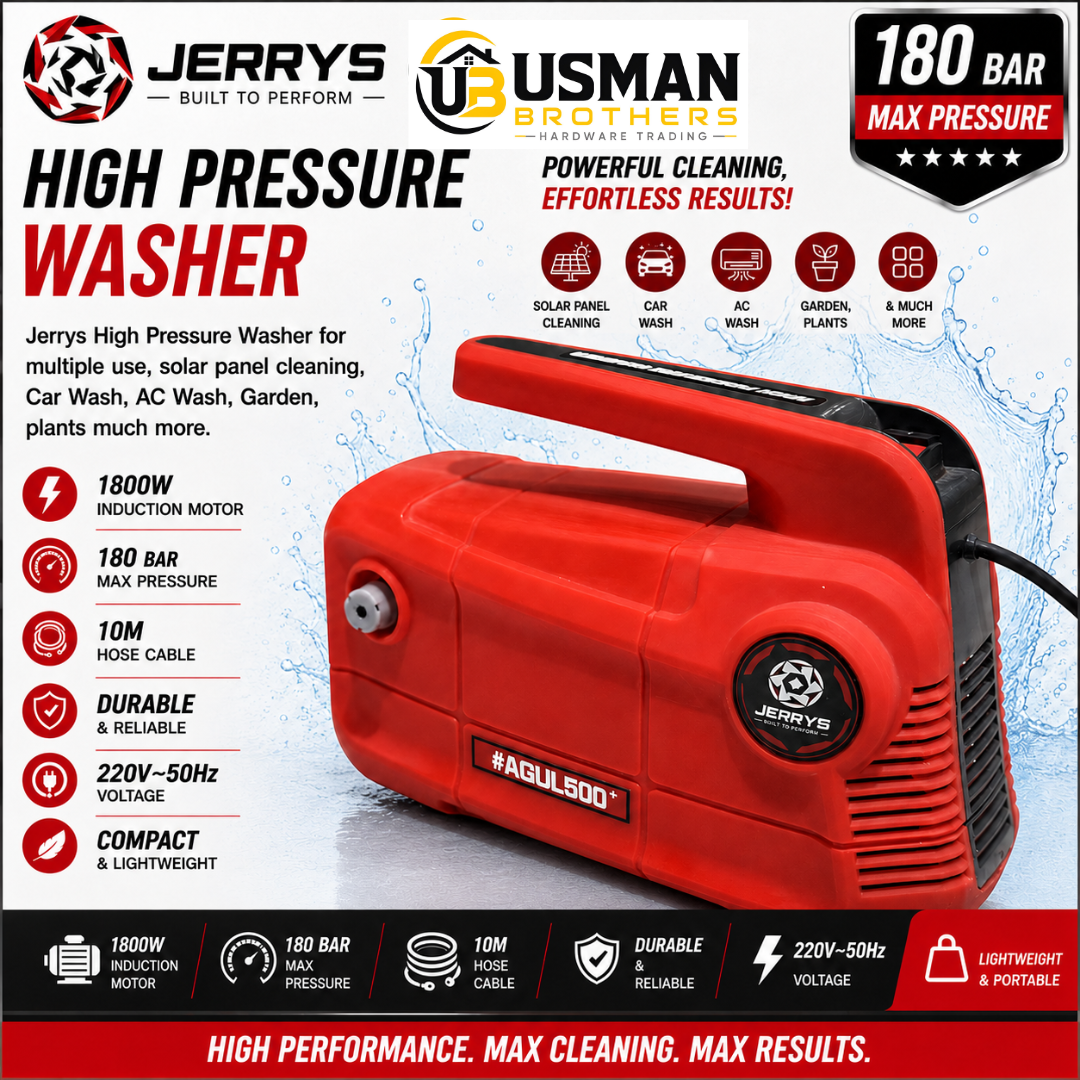 Heavy Duty Pressure Washer for Home & Commercial Use – AGUL 500 | Usman Brothers