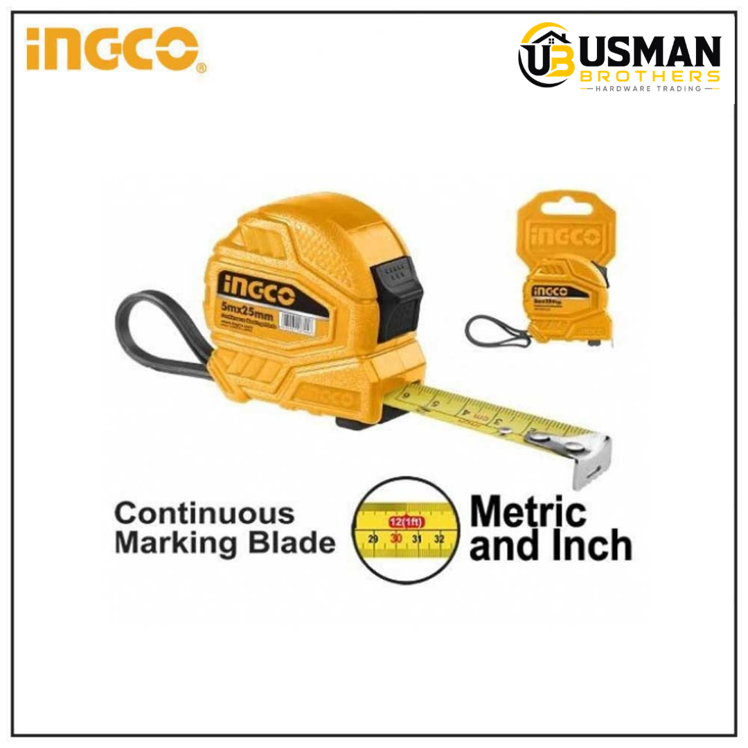 INGCO Steel Measuring Tape – HSMT0838 | Usman Brothers