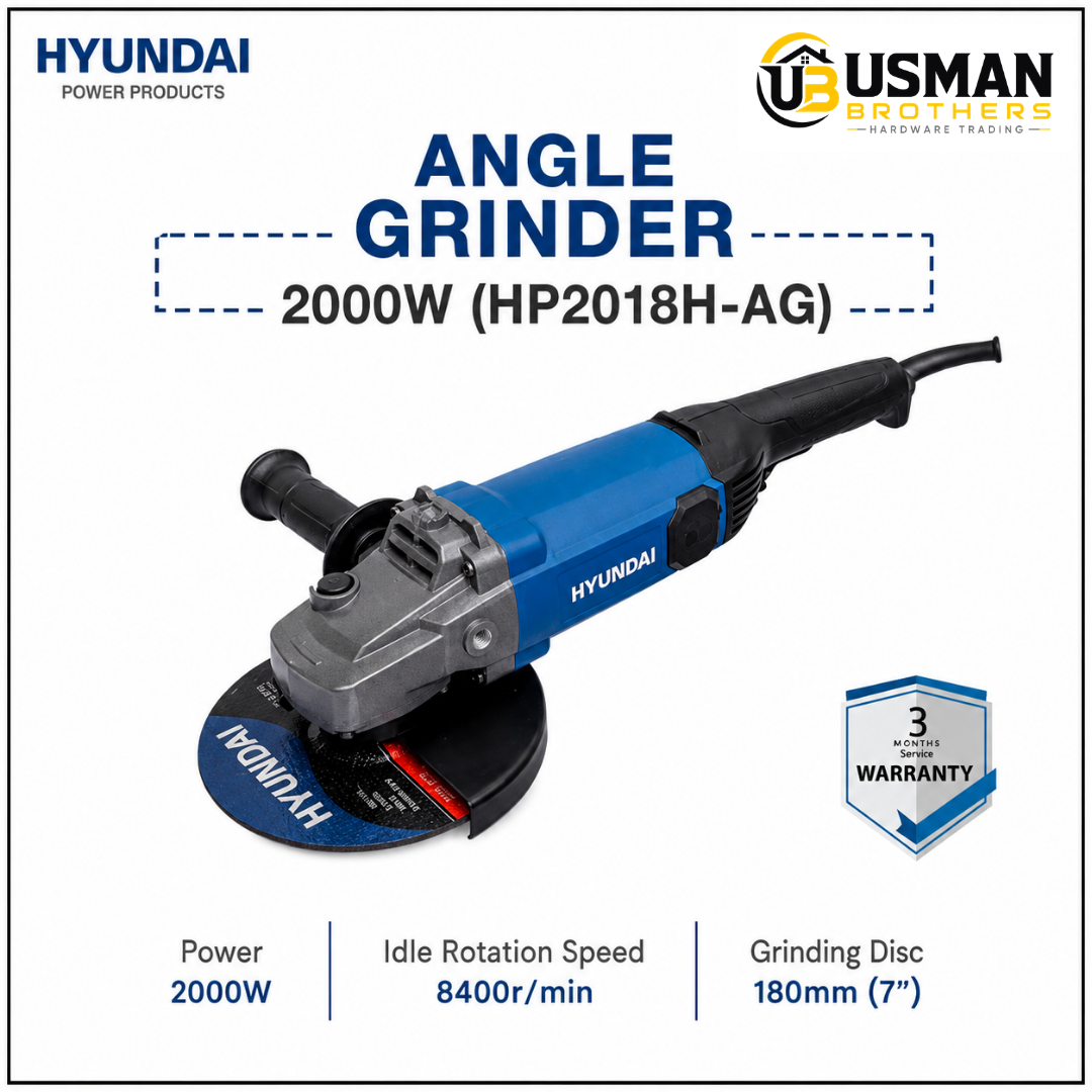 Hyundai 2000W Angle Grinder – HP2023H-AG | Usman Brothers
