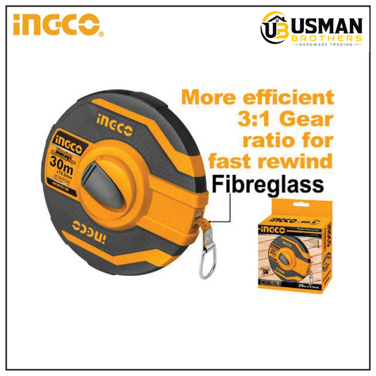 INGCO Fibreglass Measuring Tape – HFMT8130 | Usman Brothers