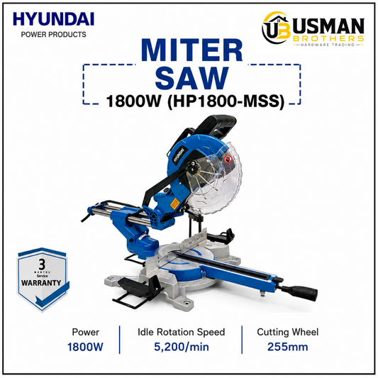 Hyundai 1800W Miter Saw – HP1800-MSS | Usman Brothers