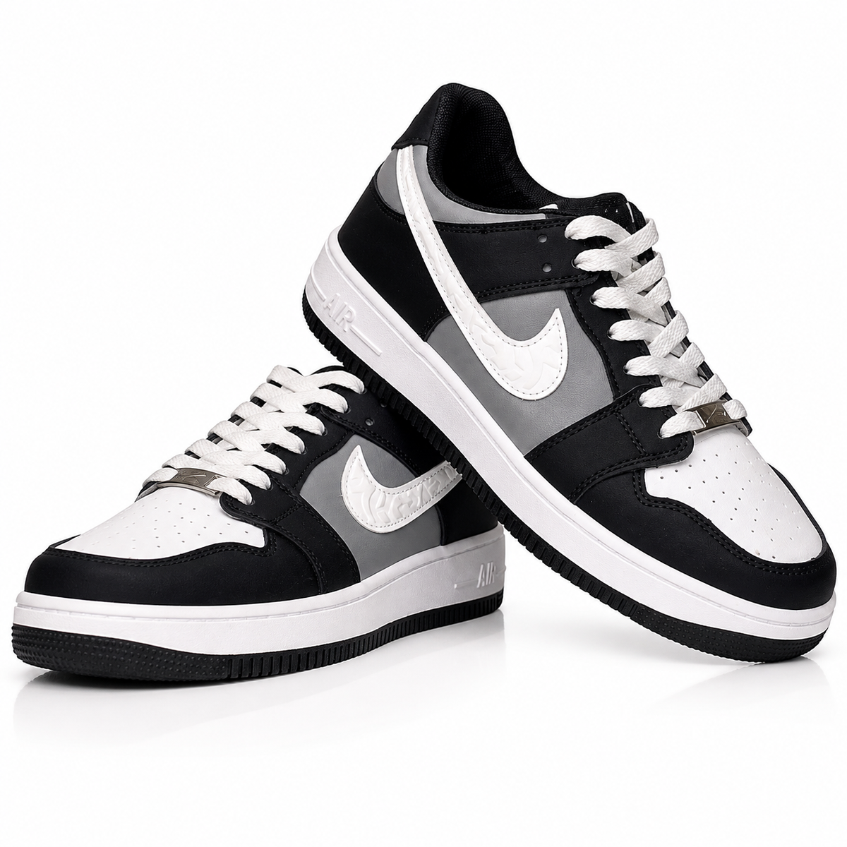 Nike Premium Black & White Sneakers – Stylish Sporty Footwear