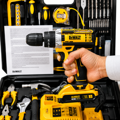 DEWALT 48V Rechargeable Cordless Drill Machine Kit with Double Batteries | Usman Brothers