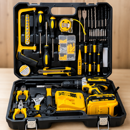 DEWALT 48V Rechargeable Cordless Drill Machine Kit with Double Batteries | Usman Brothers