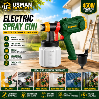 ⭐ JADEVER Electric Spray Gun 450W Professional.