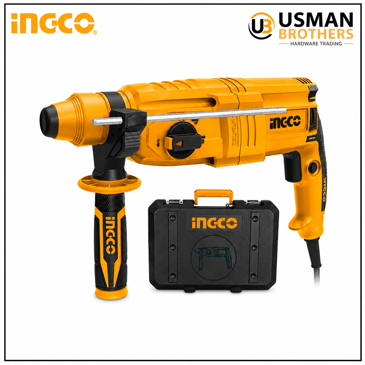 INGCO RGH9028 Rotary Hammer Drill 900W SDS Plus Concrete Demolition Machine | Usman Brothers