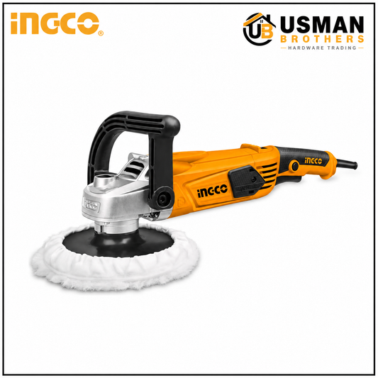 INGCO AP14008 1400W Angle Polisher Variable Speed Car Polishing Machine | Usman Brothers