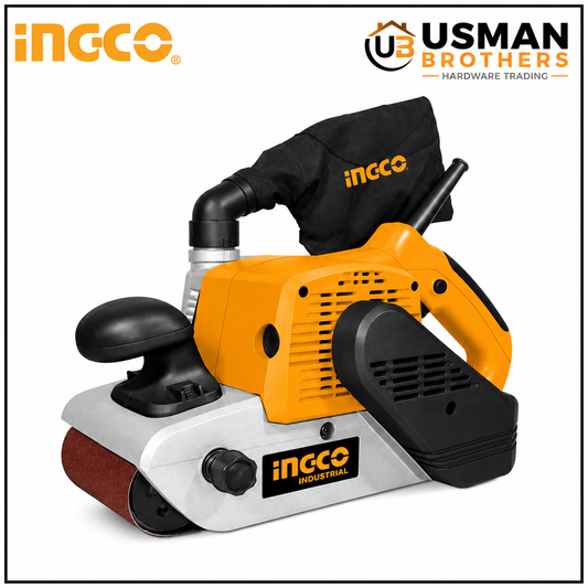 INGCO PBS12001 1200W Belt Sander Wood Surface Finishing & Sanding Machine | Usman Brothers
