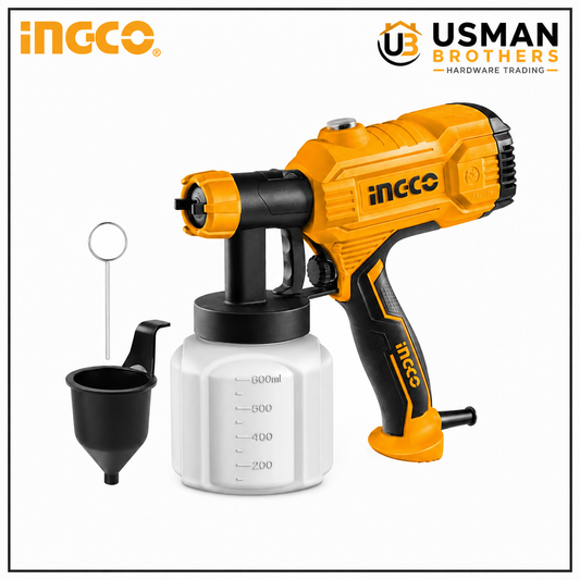 INGCO SPG3508 Electric Spray Gun 350W Paint Sprayer for Smooth & Even Coating | Usman Brothers