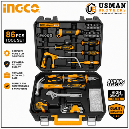 INGCO 117 Pcs Professional Household Tool Set with Carrying Case – HKTHP21171 | Usman Brothers