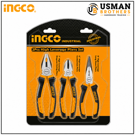 INGCO 3 Pcs Professional Plier Set – HKPS08318 | Usman Brothers