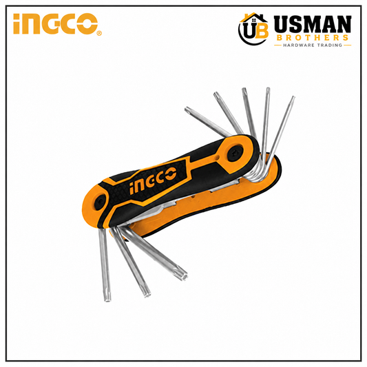 INGCO 8 Pcs Ball Point Hex Key Set CR-V – HHK14082 | Usman Brothers